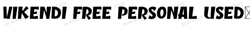 Vikendi Free Personal Used字体转换